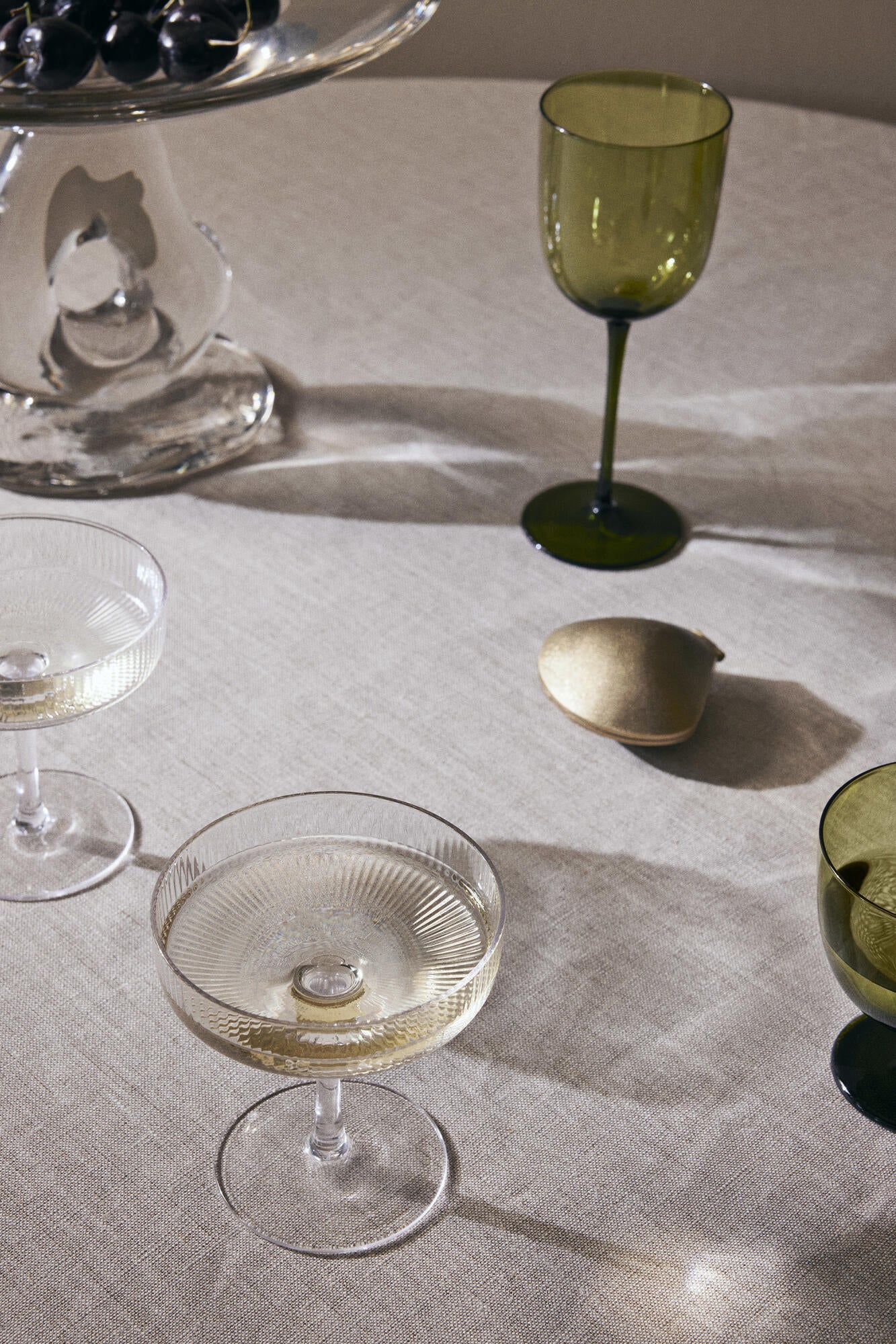 Ripple champagneskåle, 2 stk - klar